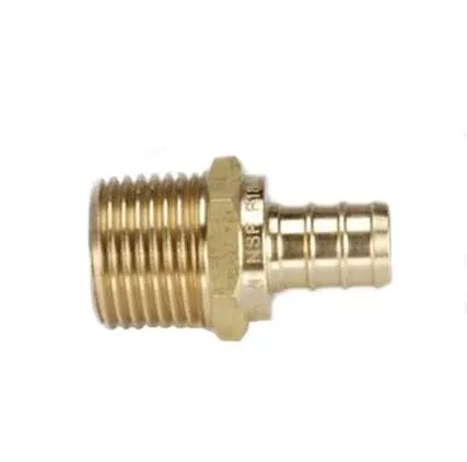 Flair-It | PEX 1/2" BARB X 1/2" MPT ADAPTER BRASS | 51122 | Brass | Single | Straight