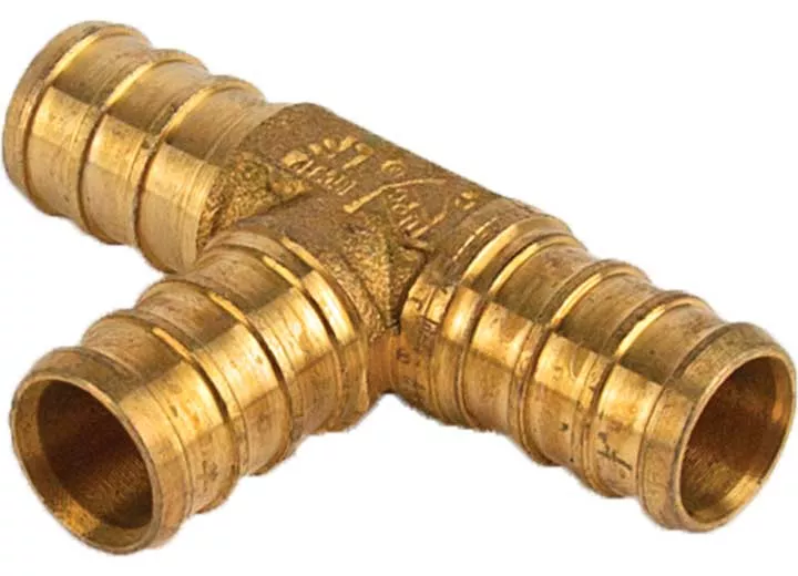 Flair-It | PEX 1/2 X 1/2 X 1/2 IN PEX BRASS TEE | 51151 | Brass | Single | Tee