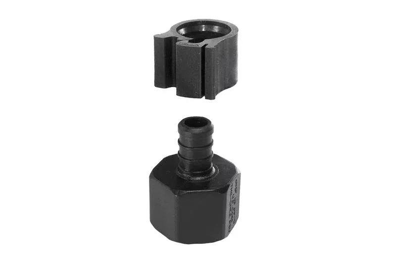 Flair-It | PEXLOCK 1/2" FPT X 1/2" BARB FEMALE ADAPTER | 30841 | Plastic | Single | Black