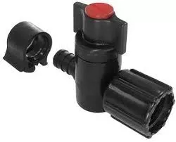 Flair-It | PEXLOCK RED MANIFOLD VALVE | 30891 | Hot Side | Plastic | Single | Red