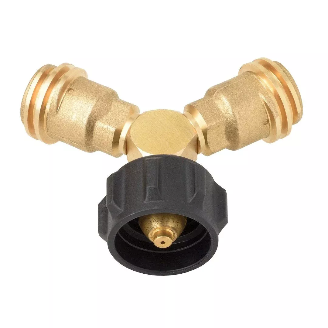 Flame King 3-Port Propane Supply Splitter - Brass – AB225