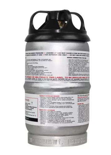 Flame King Propane Tank - 1 lb – FK-1LB-ALM