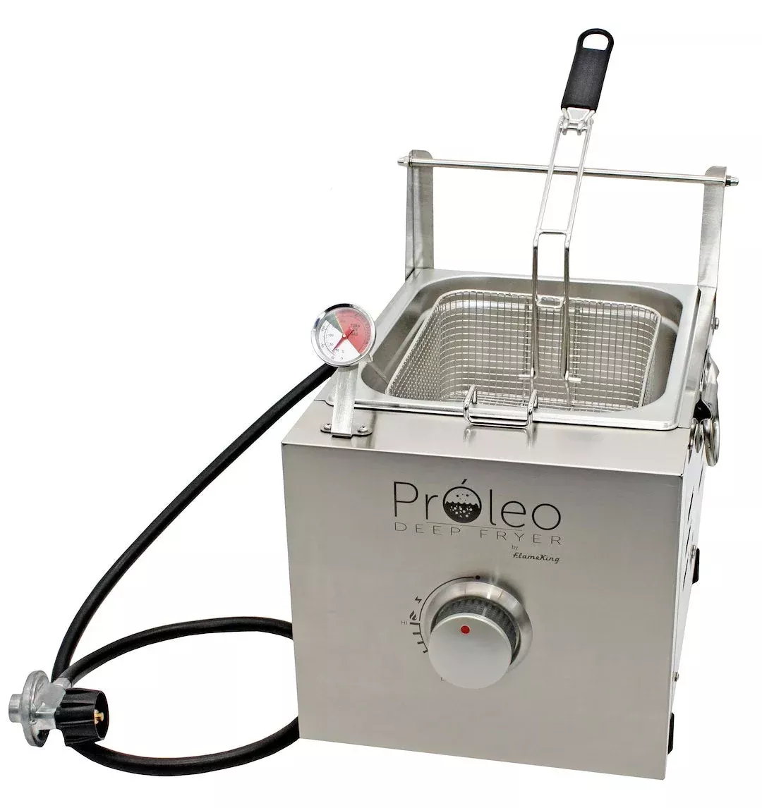 Flame King Tabletop Propane Deep Fryer - 2.5 gal, 12,200 BTU – PROLEO