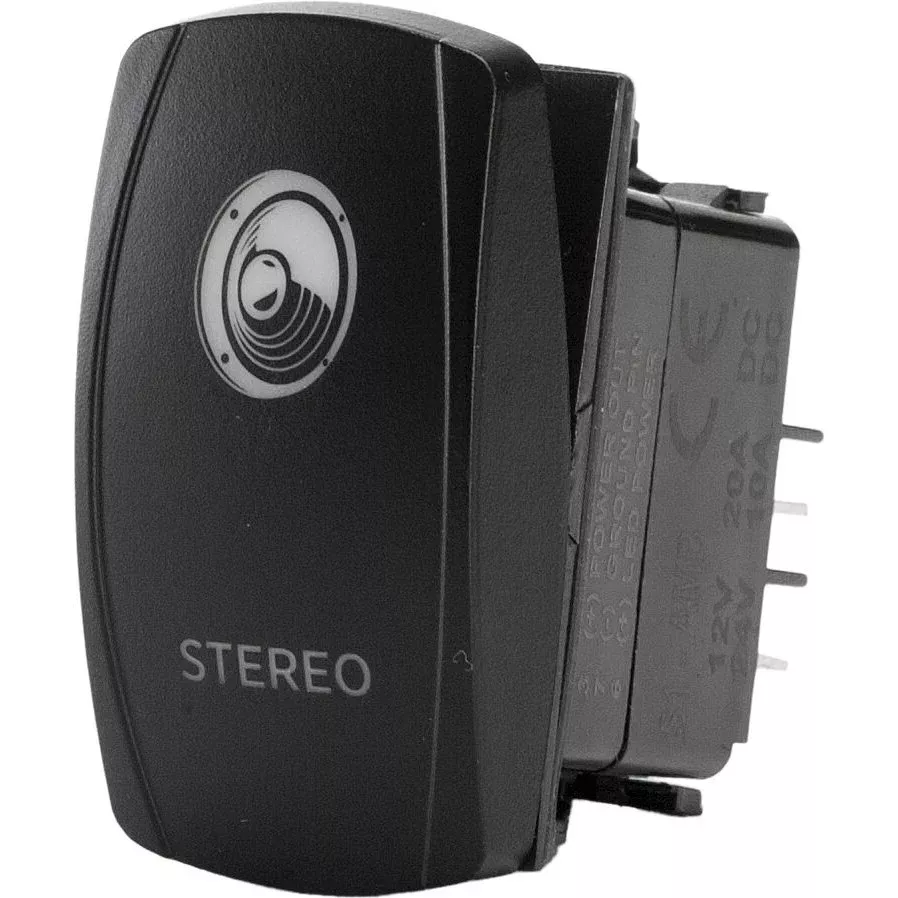 FLIP STEREO ACCESSORY SWITCH PRO SERIES BACKLIT - 12-9076
