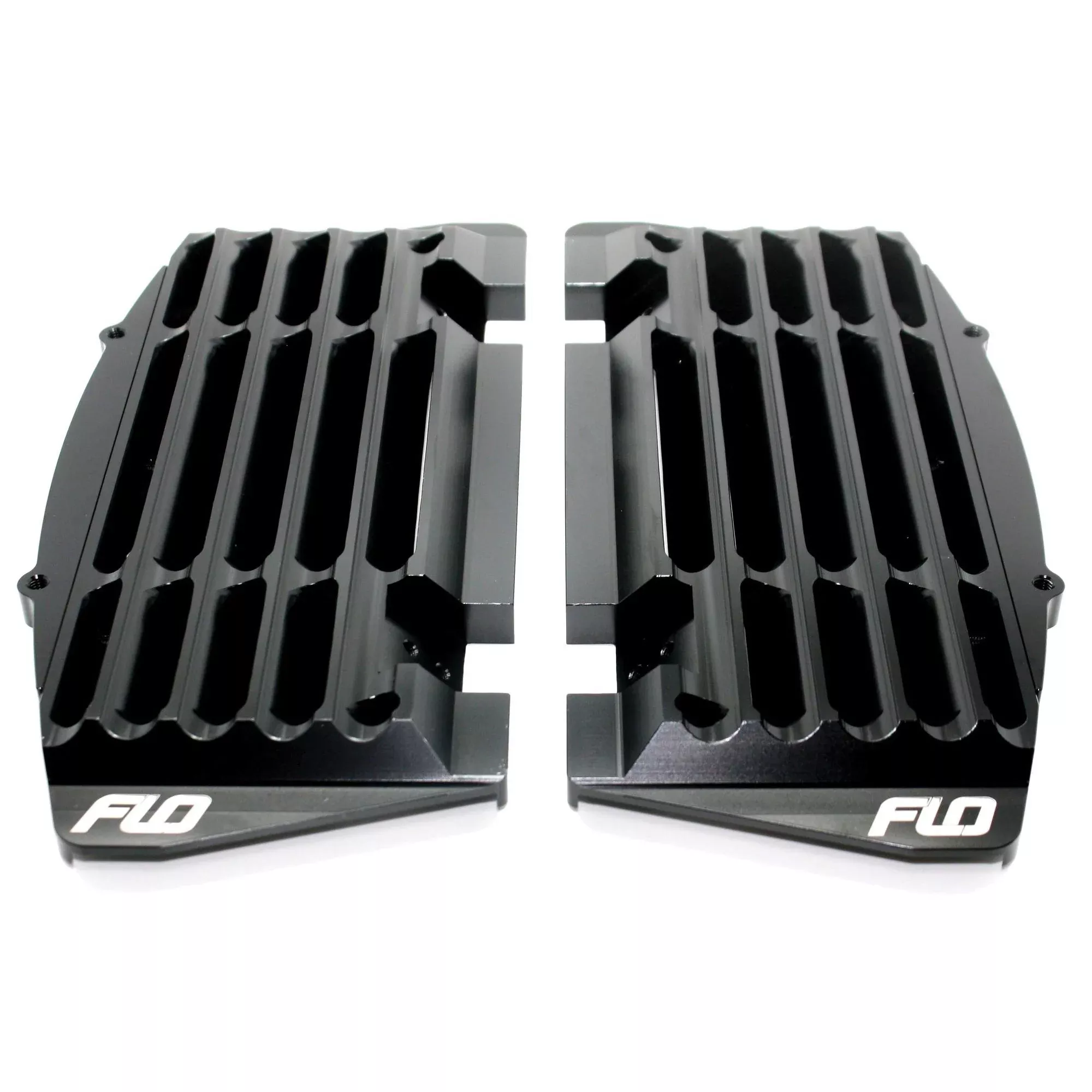FLO MOTORSPORTS HIGH FLOW RADIATOR BRACES BLACK - 122-8071