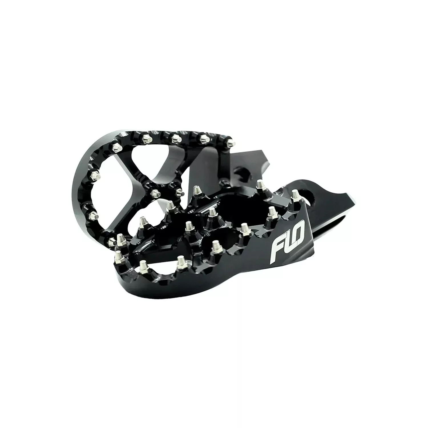 FLO MOTORSPORTS PRO SERIES FOOTPEGS LOWER BLACK 12MM YAM - 122-8057