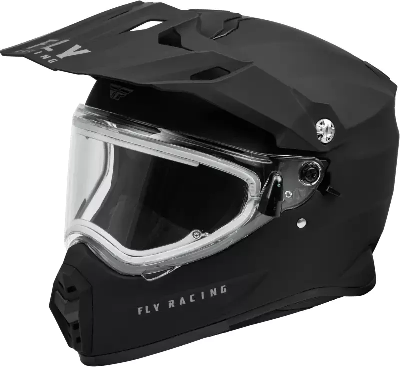 Fly Racing 73-313662X Trekker Cw Solid Helmet Elec Shld Matte Black 2X