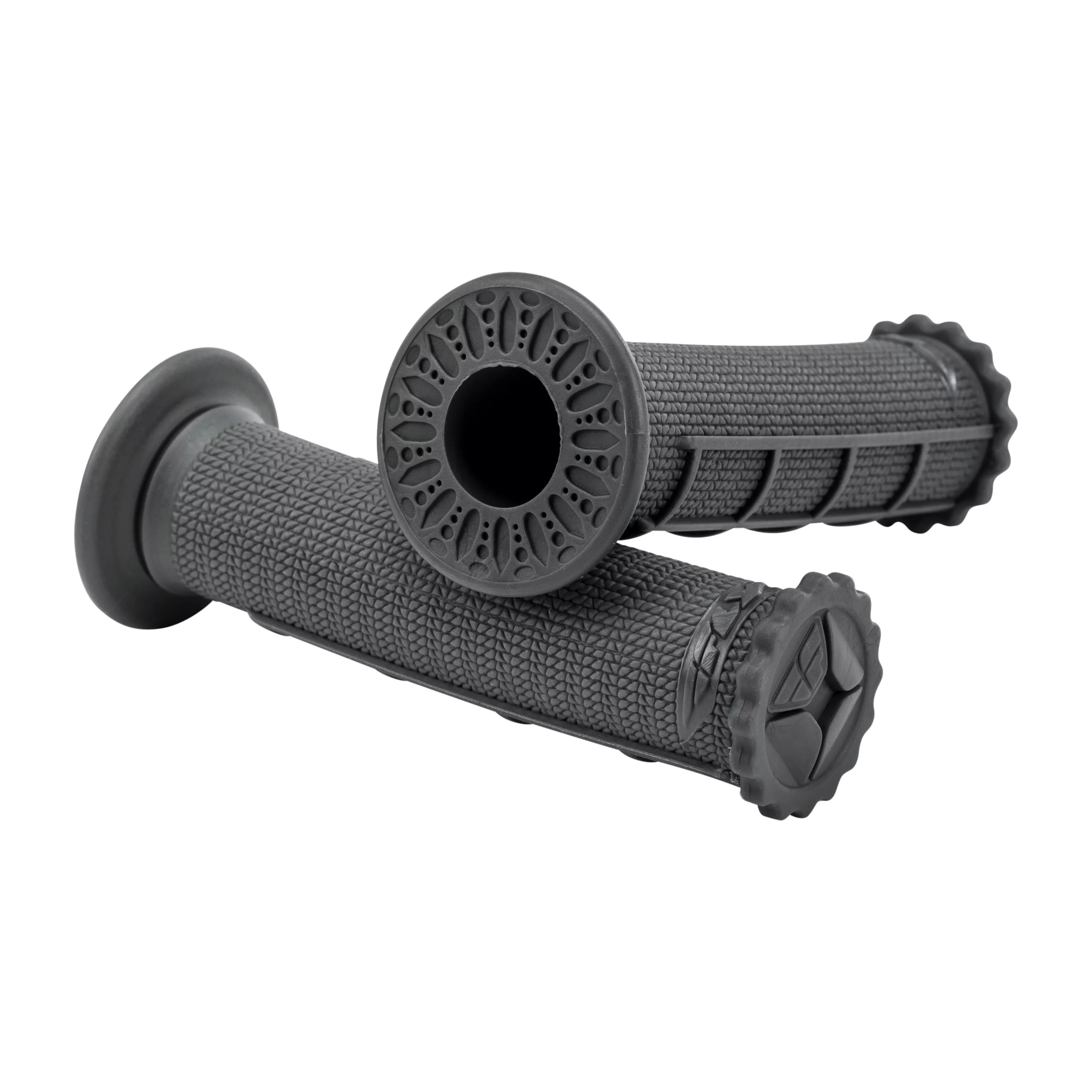 FLY RACING CONTROL ATV/BMX/PWC/SNOW GRIPS DARK GREY HALF WAFFLE - 24-3044