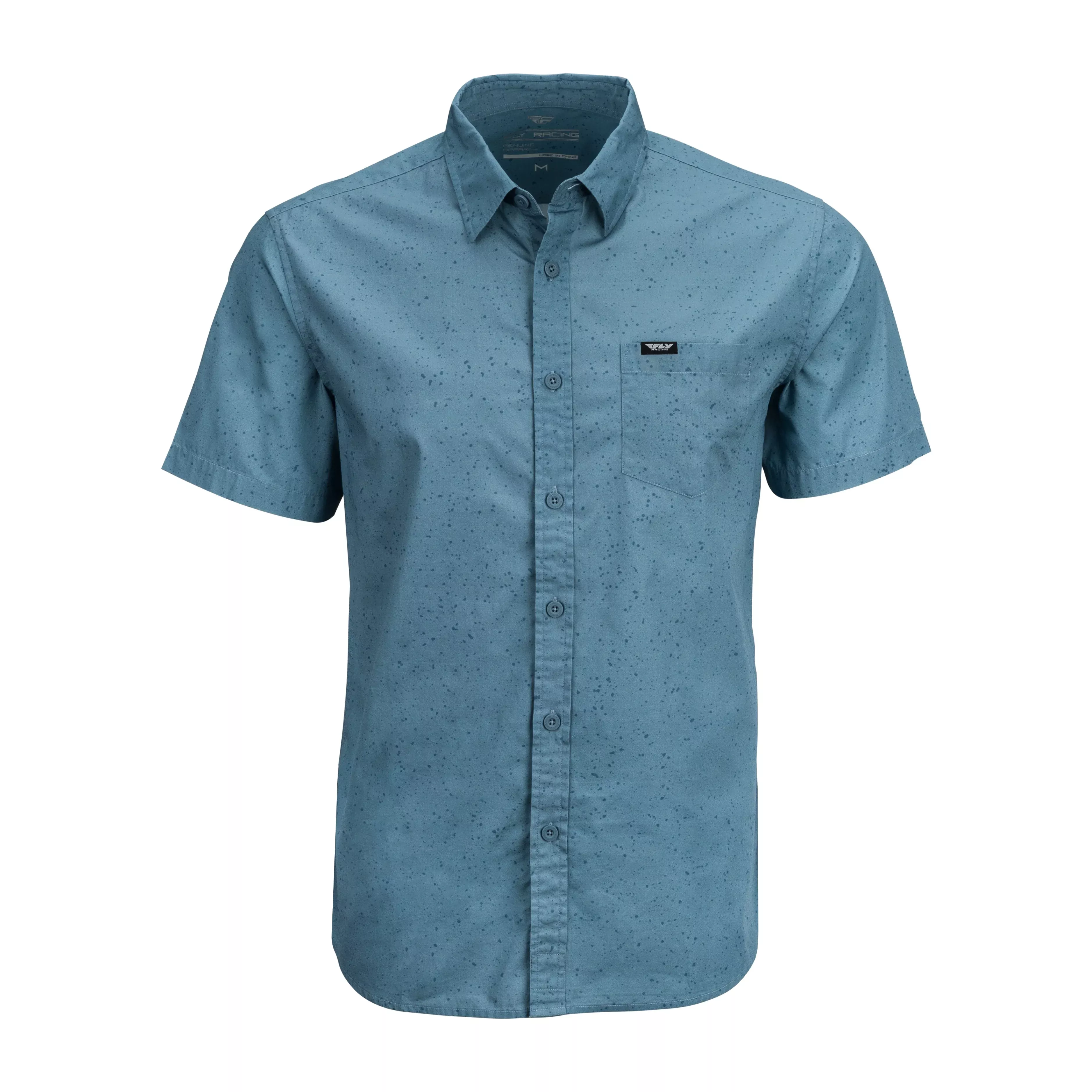 FLY RACING FLY BUTTON UP SHIRT INDIGO BLUE 2X - 352-62042X