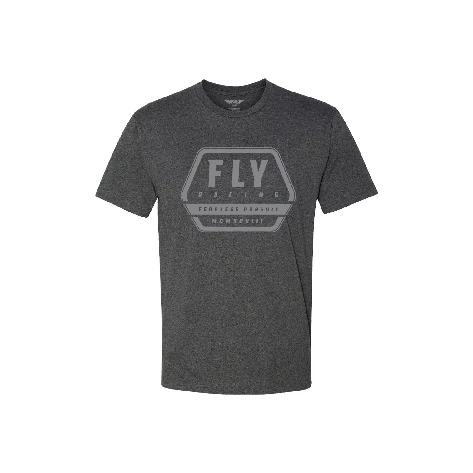 FLY RACING FLY TRACK TEE CHARCOAL XL - 352-0046X