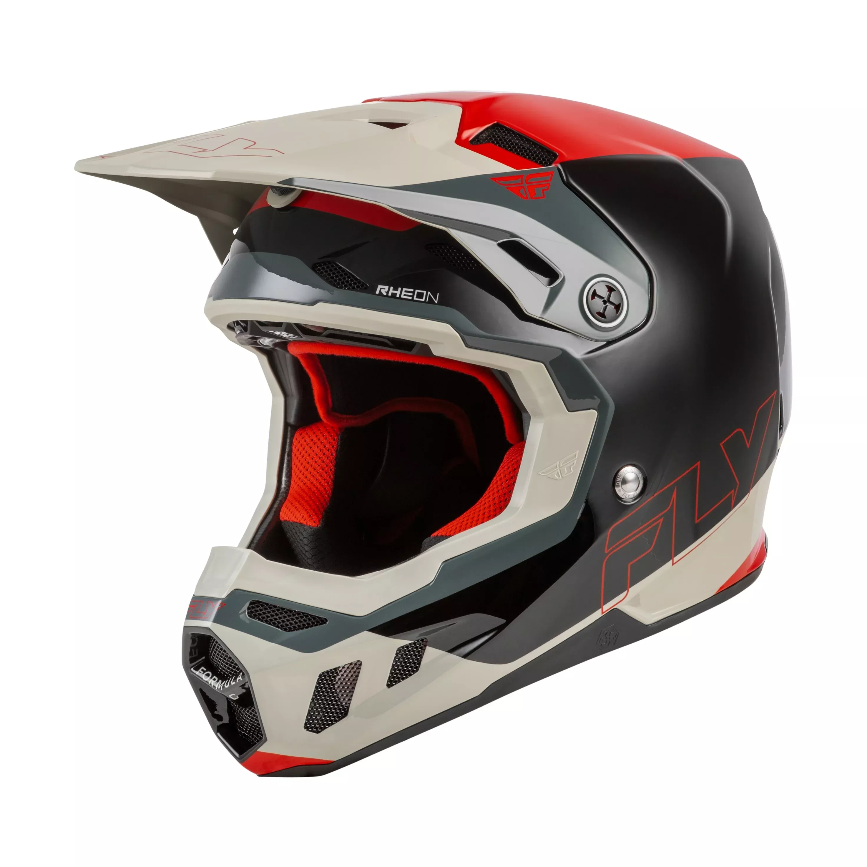 FLY RACING FORMULA CC GLIDE HELMET BLACK/RED/GREY