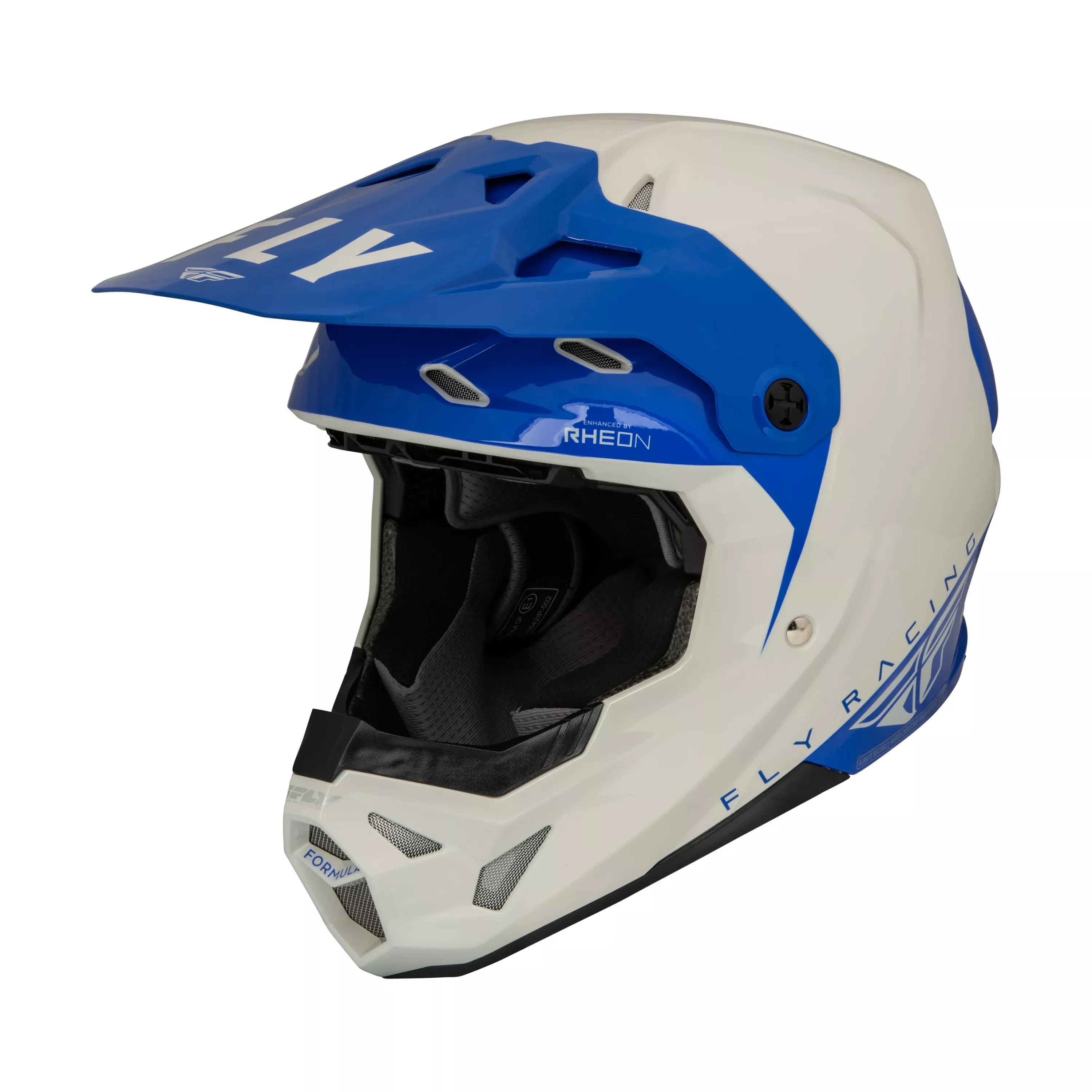 FLY RACING FORMULA CP SLANT HELMET GREY/BLUE XL - 73-0032X