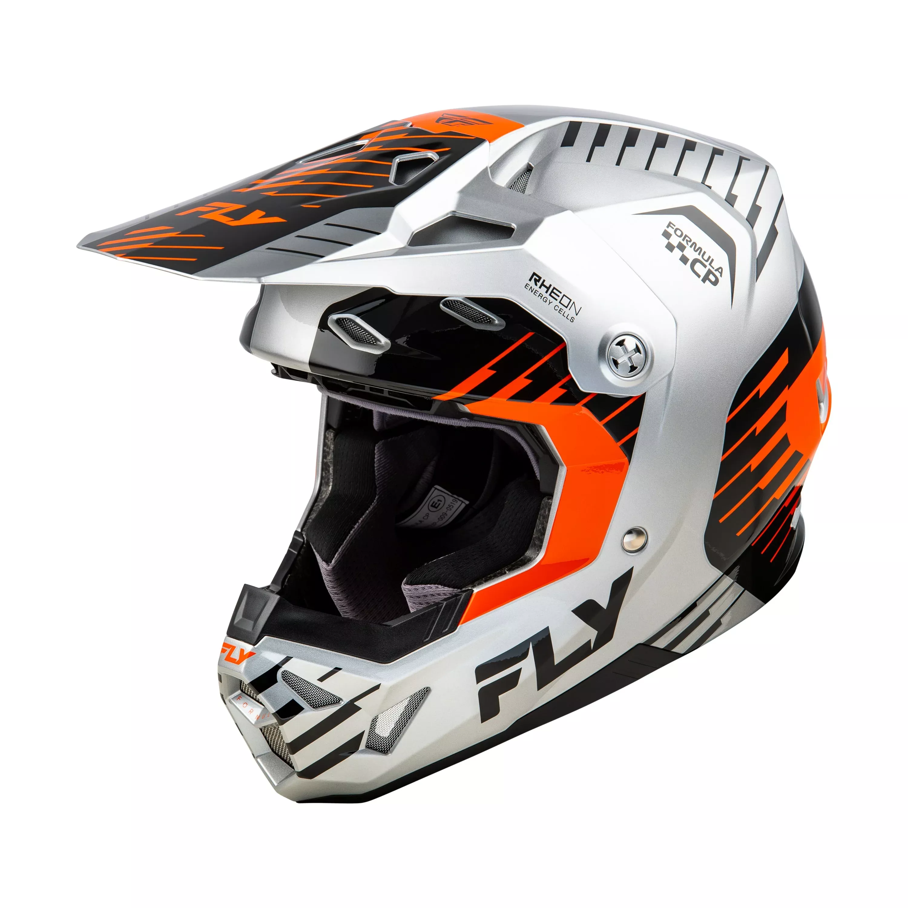 FLY RACING FORMULA CP SLICE HELMET GREY/ORANGE/BLACK 2X - 73-00532X