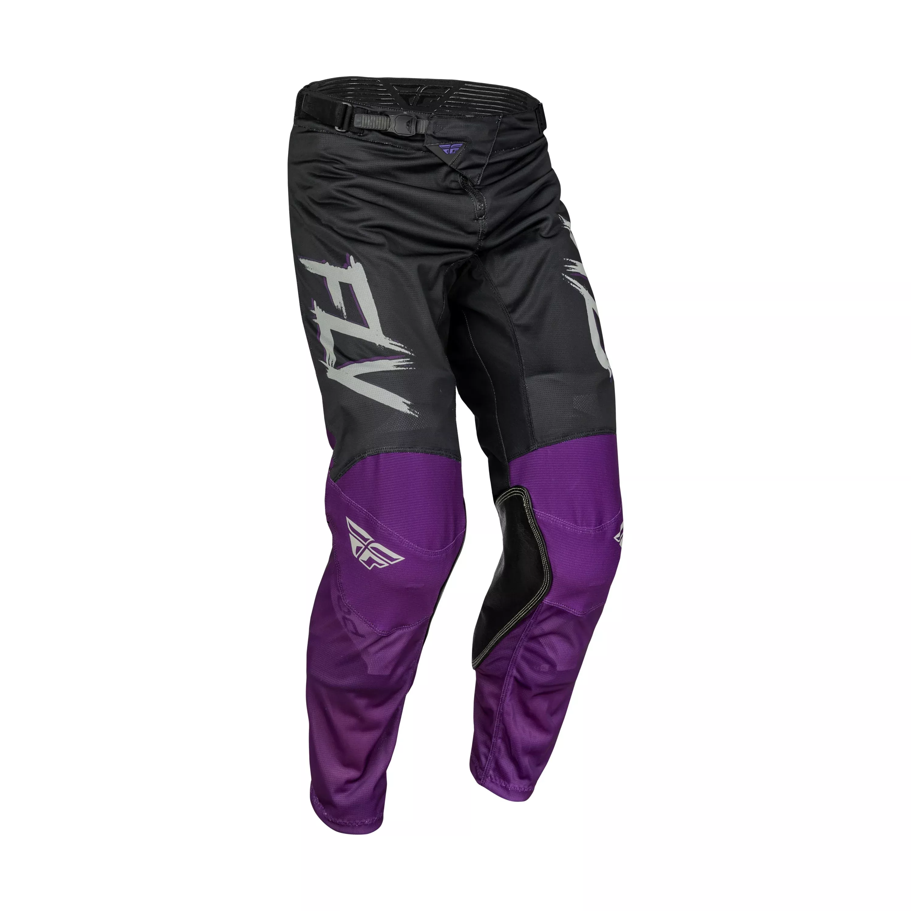 FLY RACING KINETIC MESH RAVE PANTS BLACK/PURPLE/SILVER SZ 30 - 377-32030