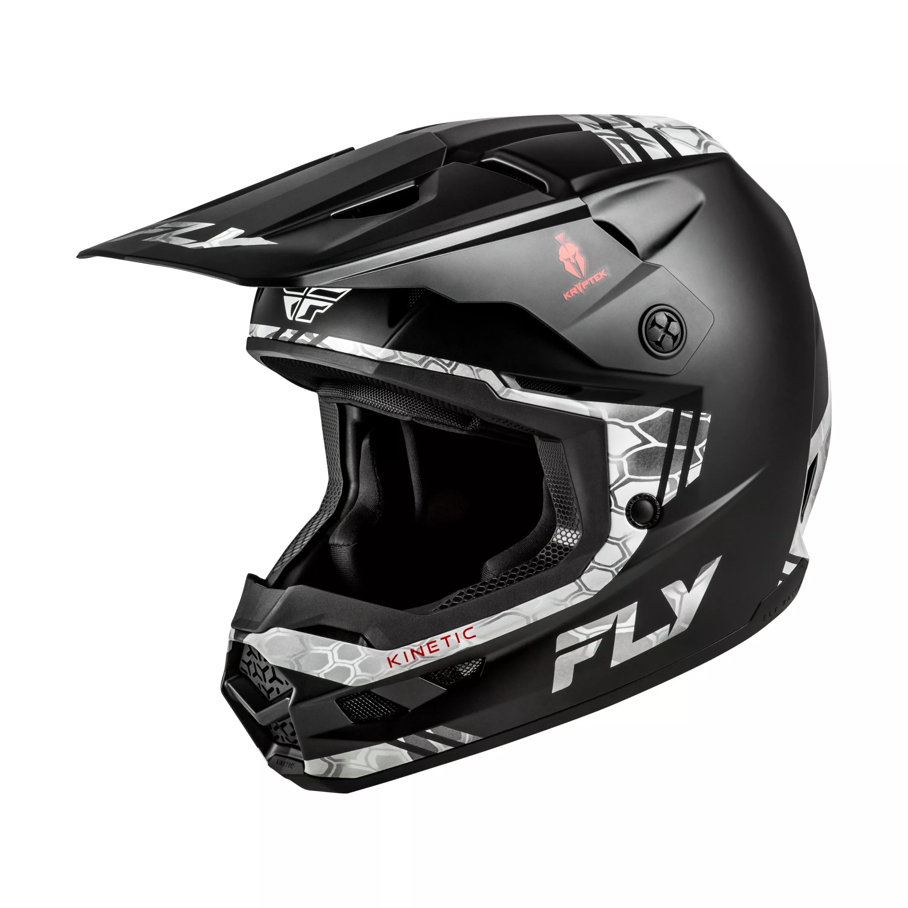 FLY RACING KINETIC VERDICT KRYPTEK HELMET BLACK/GREY XL - 73-8728X
