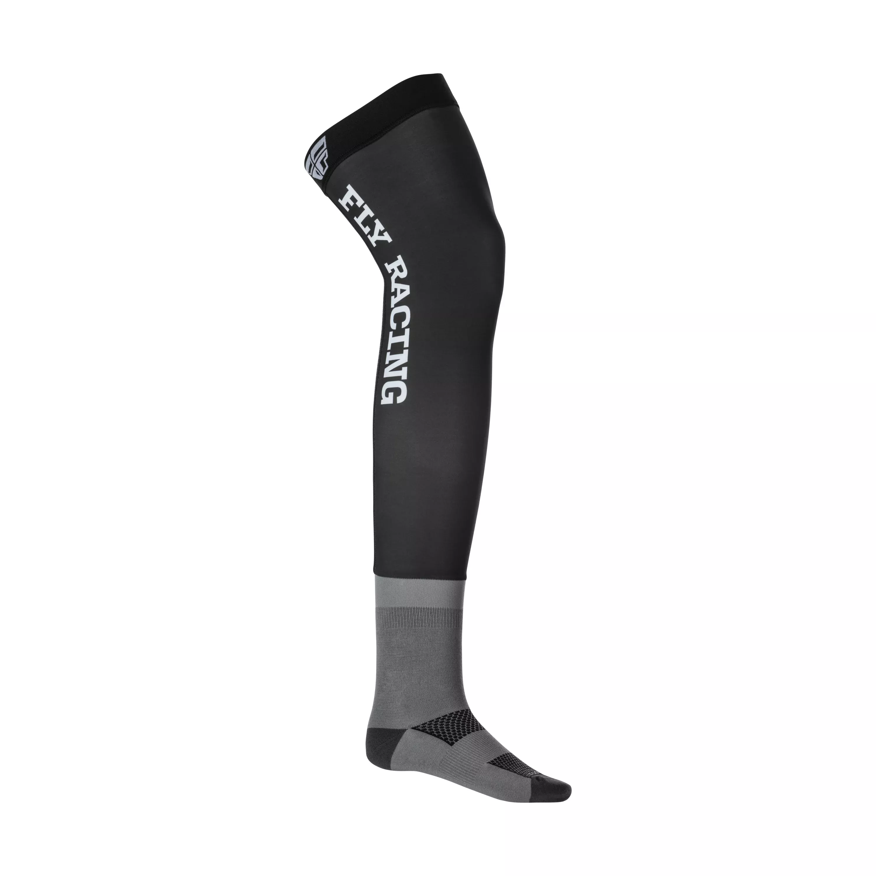 FLY RACING KNEE BRACE SOCKS BLACK/GREY/WHITE LG/XL - 350-0447L