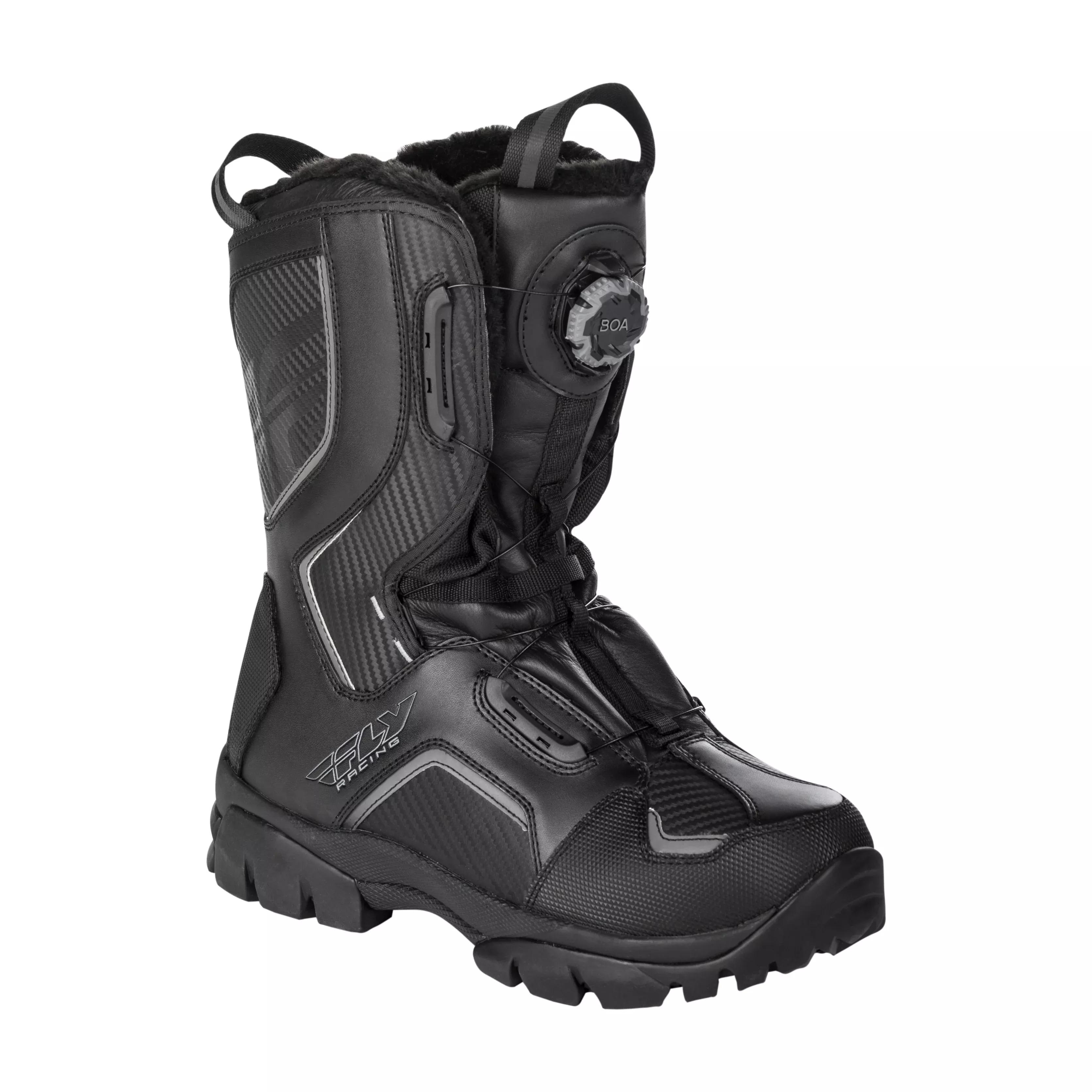 FLY RACING MARKER BOA BOOTS BLACK SZ 10 - 361-96210