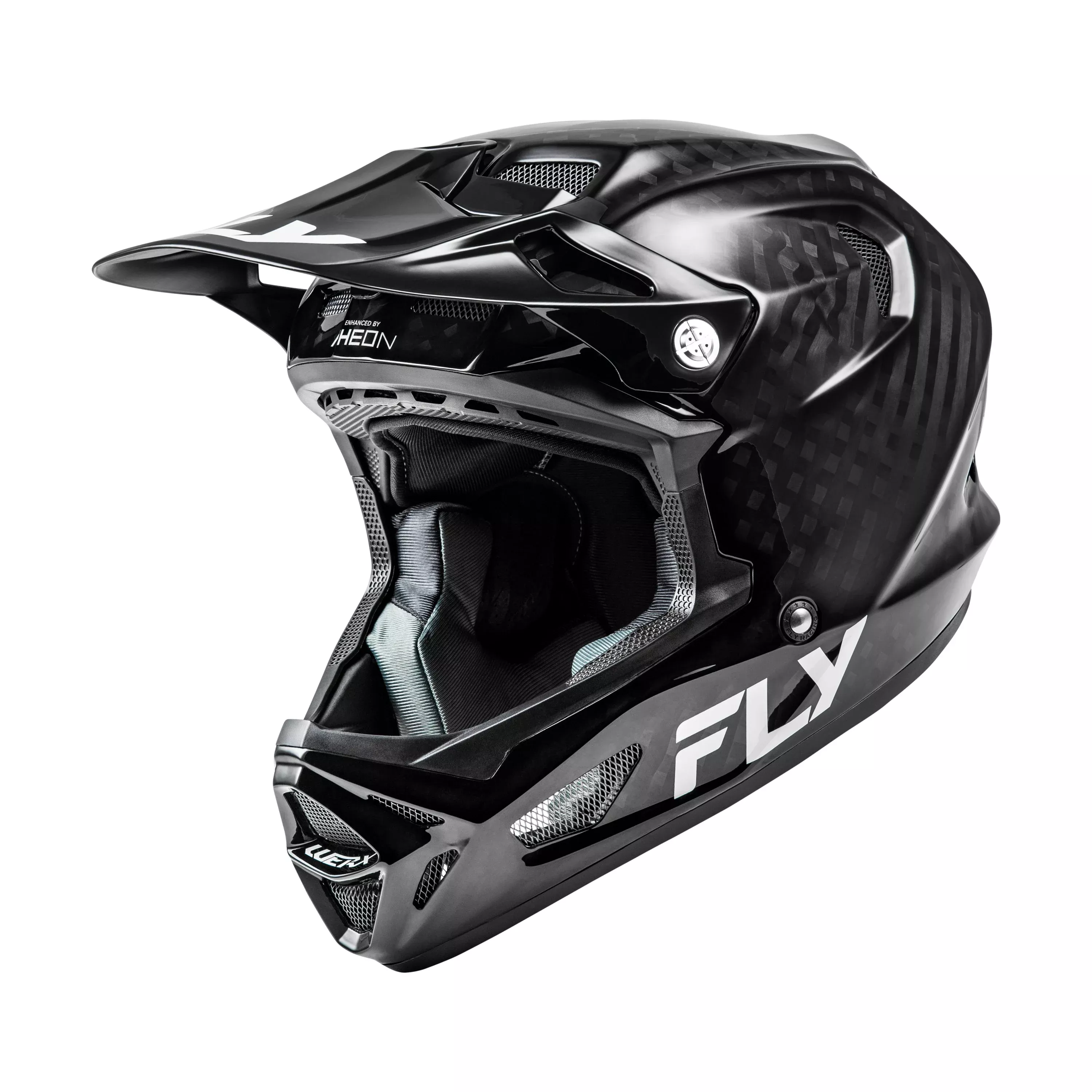 FLY RACING WERX-R CARBON HELMET BLACK CARBON MD - 73-9234M