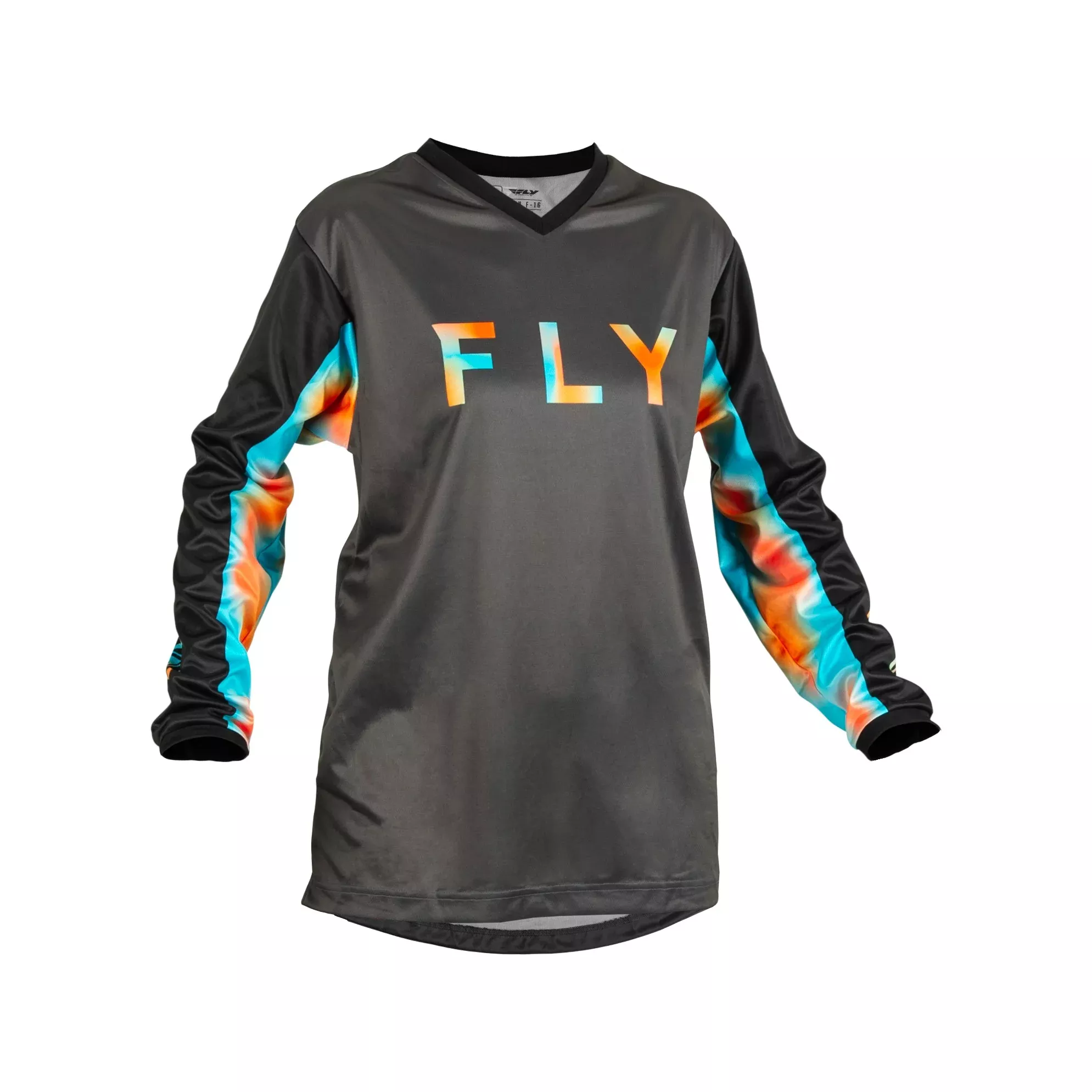 FLY RACING WOMEN'S F-16 JERSEY GREY/PINK/BLUE 2X - 376-8212X