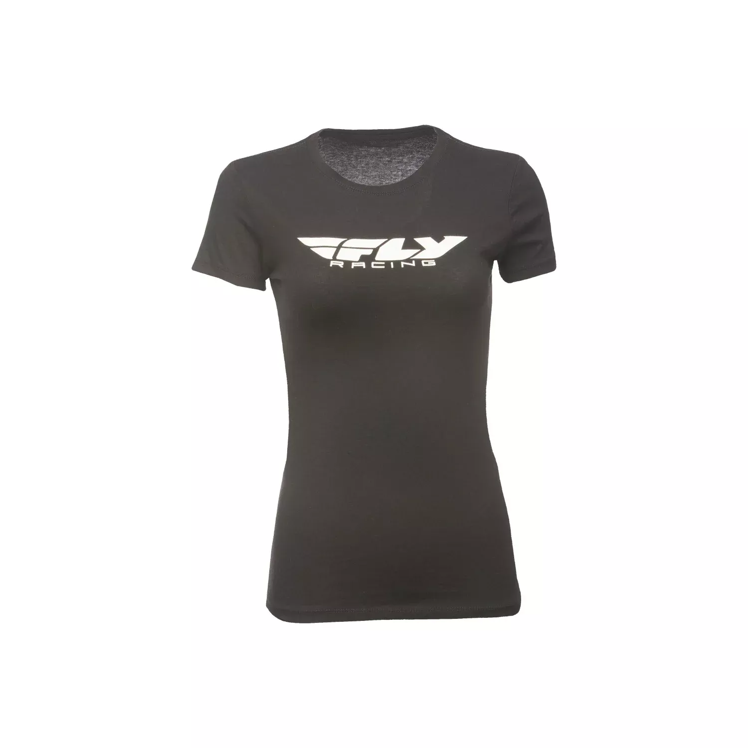 FLY RACING WOMEN'S FLY CORPORATE TEE BLACK SM - 356-0370S