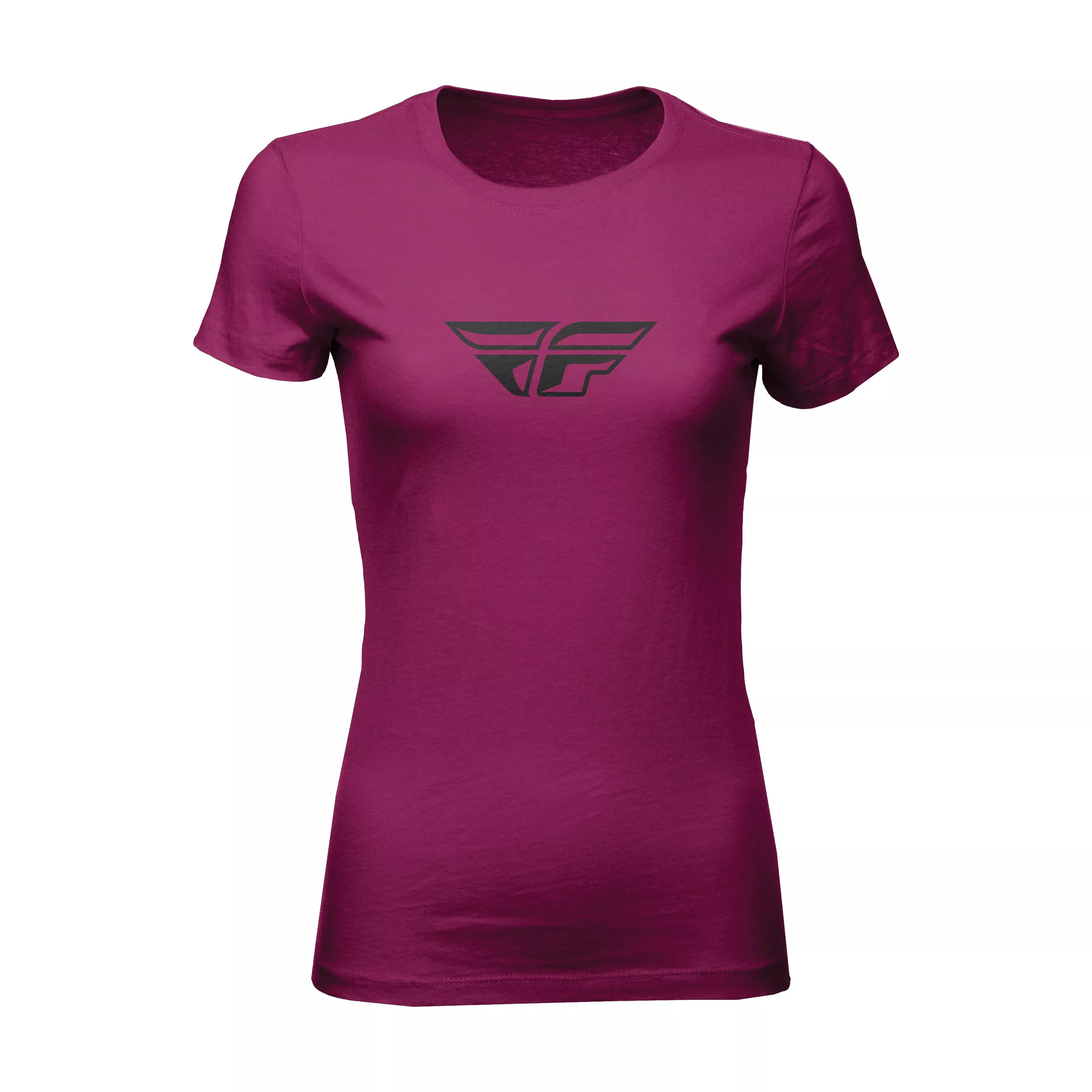 FLY RACING WOMEN'S FLY F-WING TEE DARK MAGENTA XL - 356-0482X