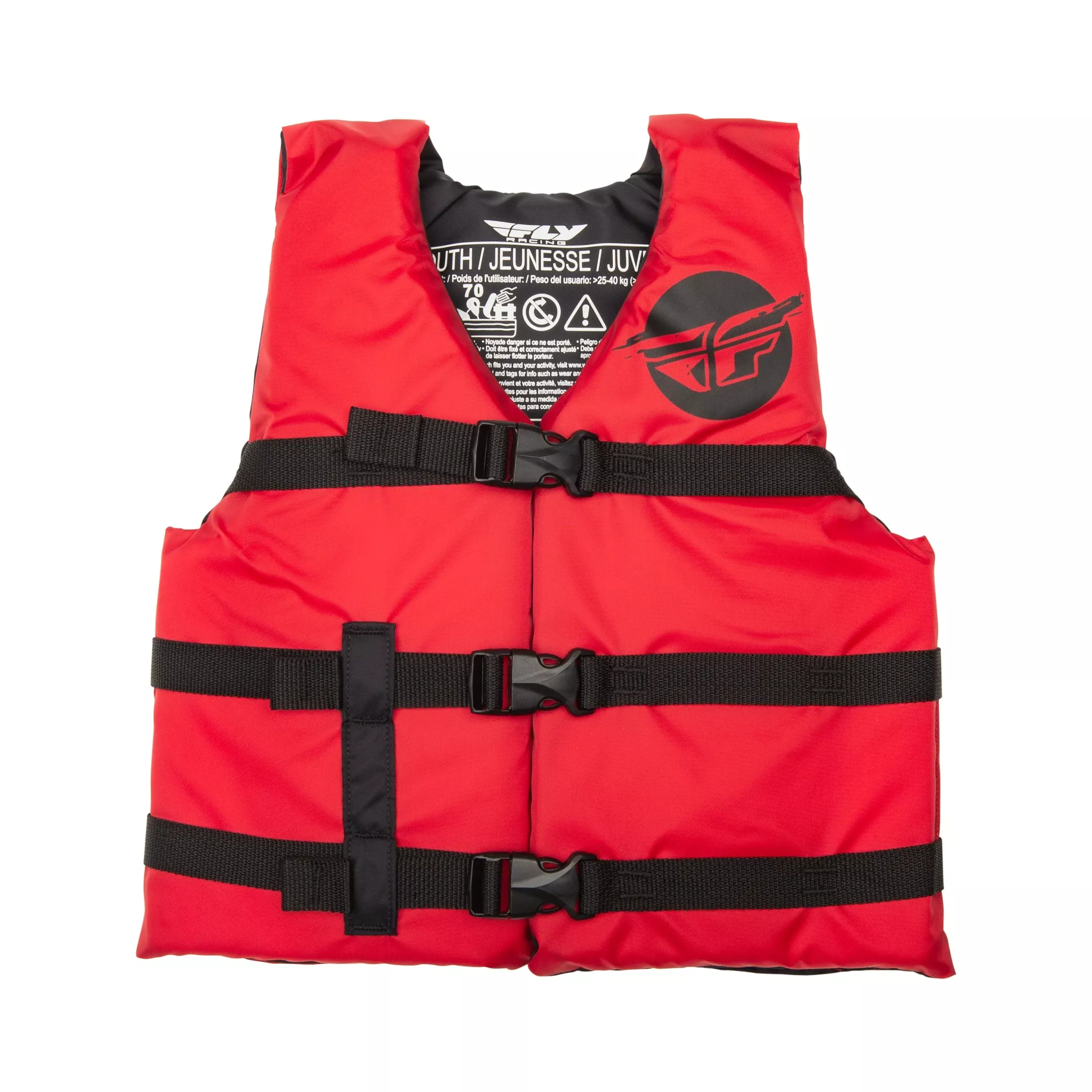 FLY RACING YOUTH FLOTATION VEST RED/BLACK - 221-30332