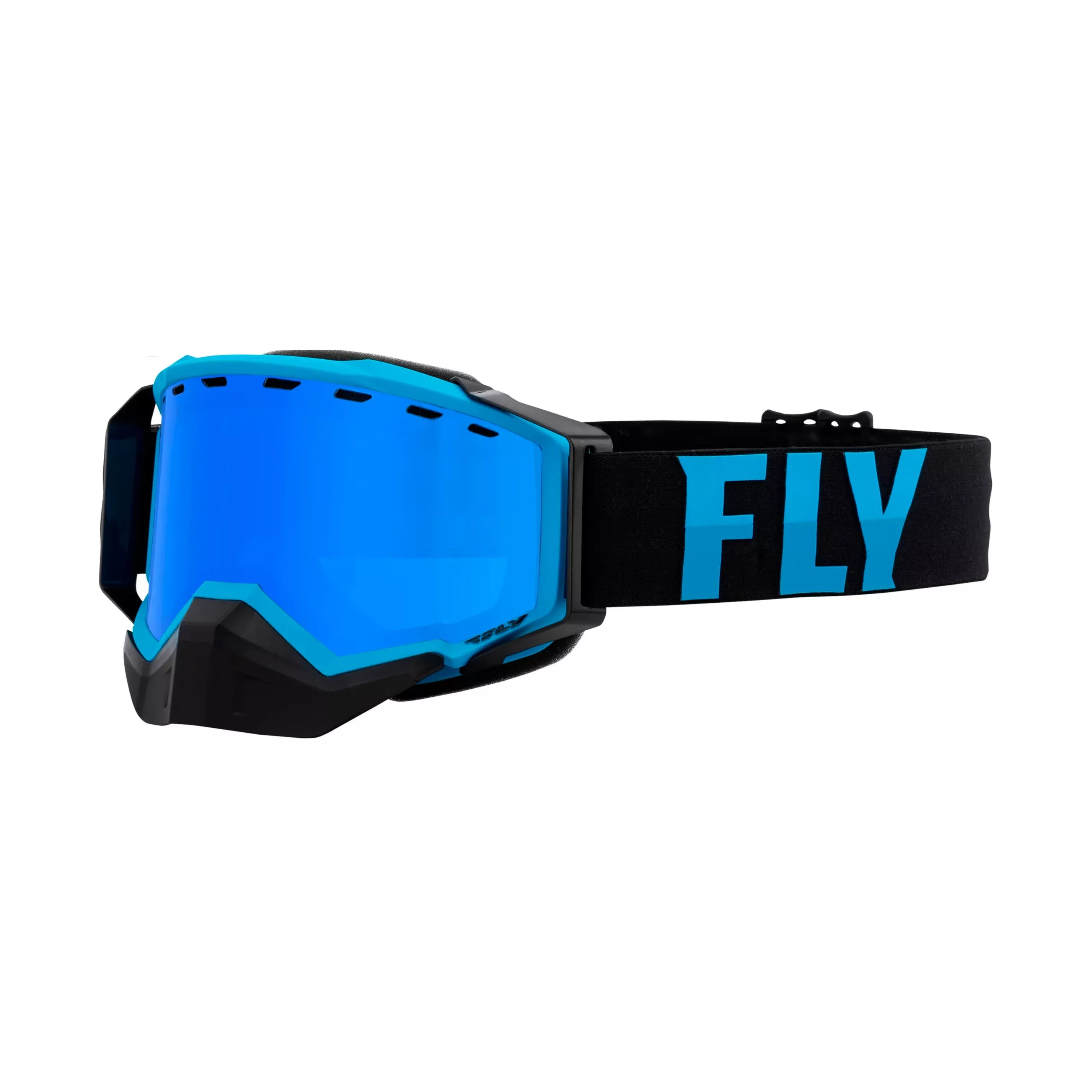 FLY RACING ZONE SNOW GOGGLE BLUE/BLACK W/ SKY BLUE MIRROR/BLUE LENS - 37-50252