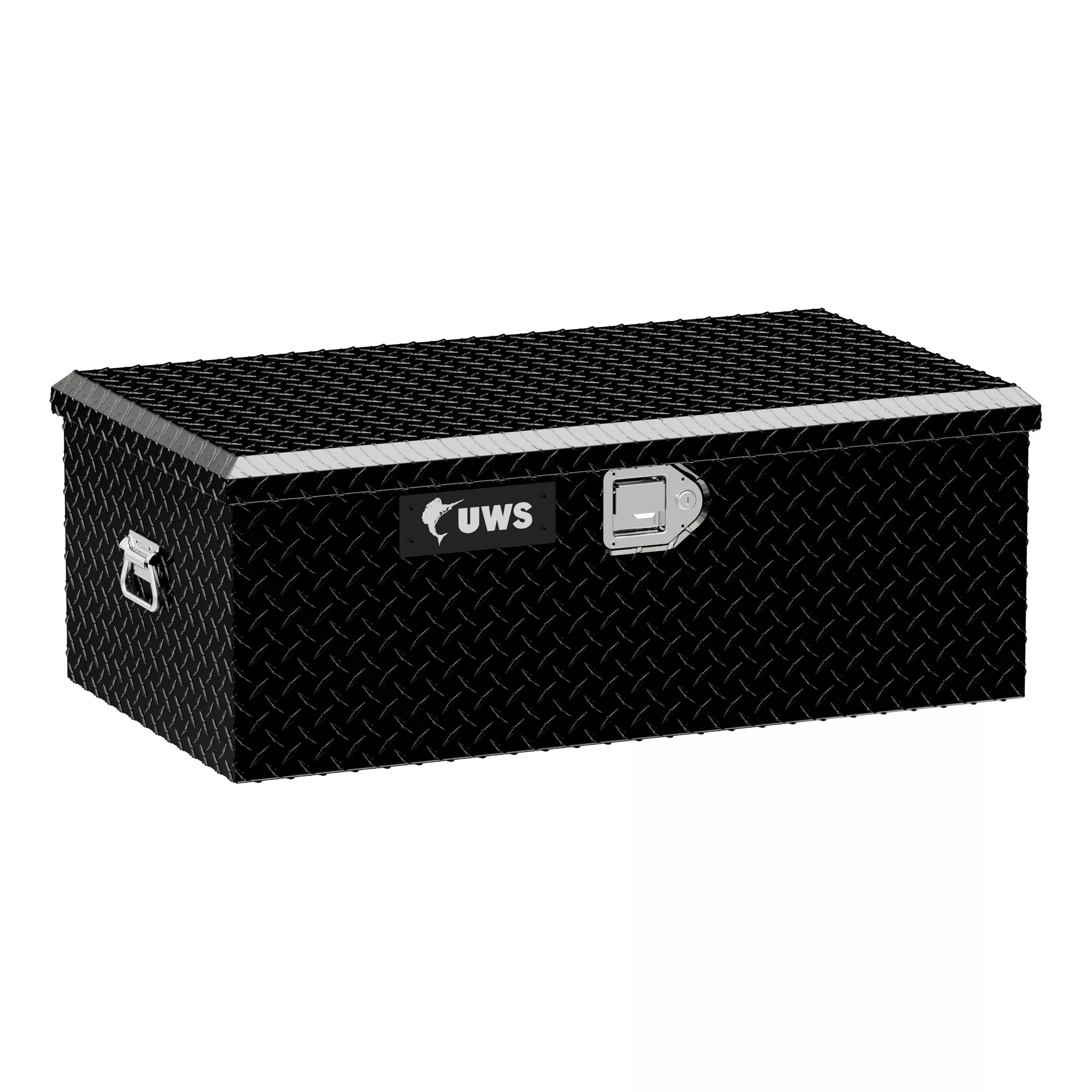 FOOT-LOCKER-BLK - Gloss Black Aluminum 36" Foot Locker (LTL Shipping Only)