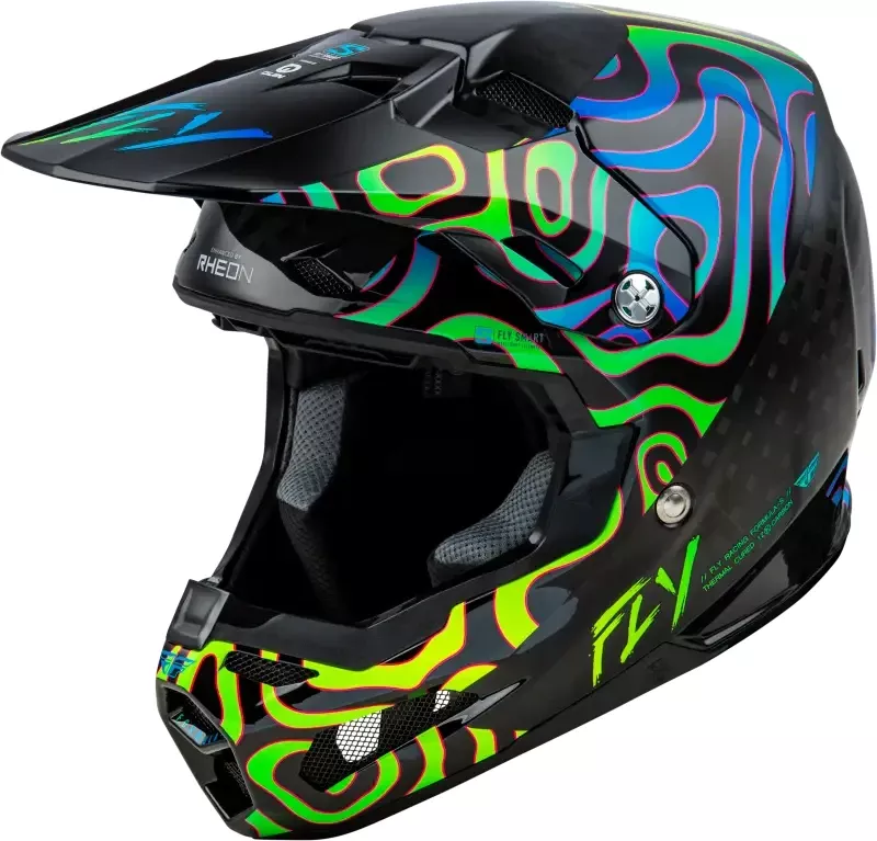 Formula S Carbon Zen Helmet Black Carbon/Blue/Yellow Lg