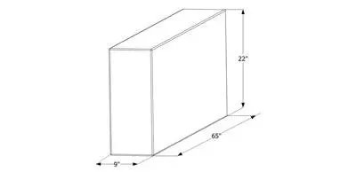 Fresh Water Tank-65" x 22" x 9", 51 Gallon