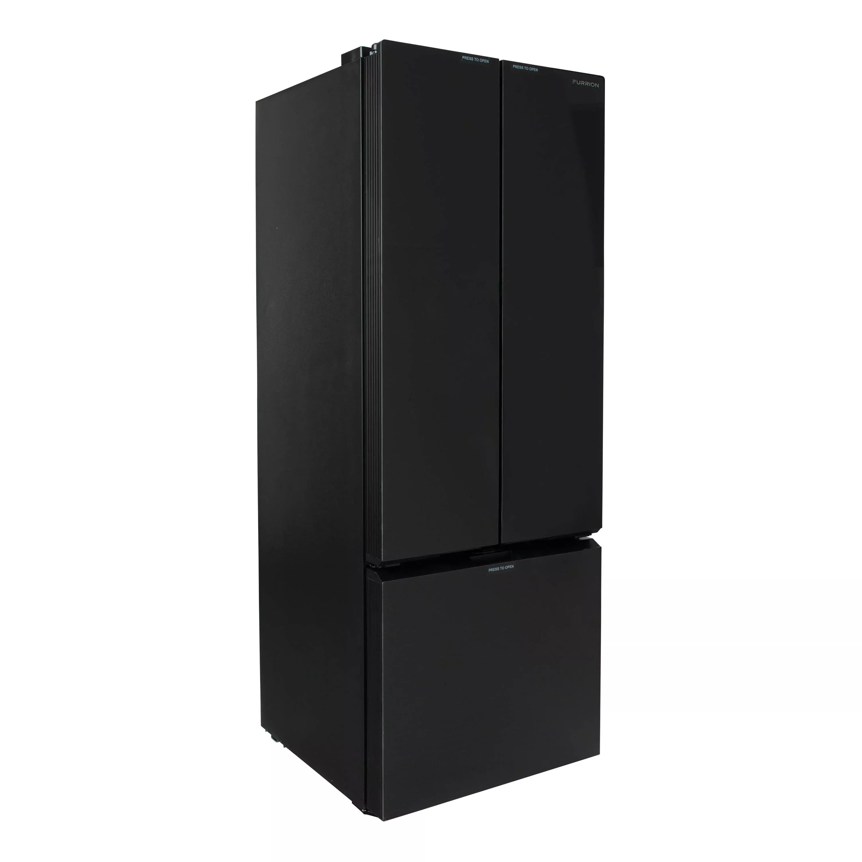 Furrion - Built-In RV Refrigerator - 12V - 12 cu. ft. - French Doors - Bottom Freezer - Black Glass - #2024016838