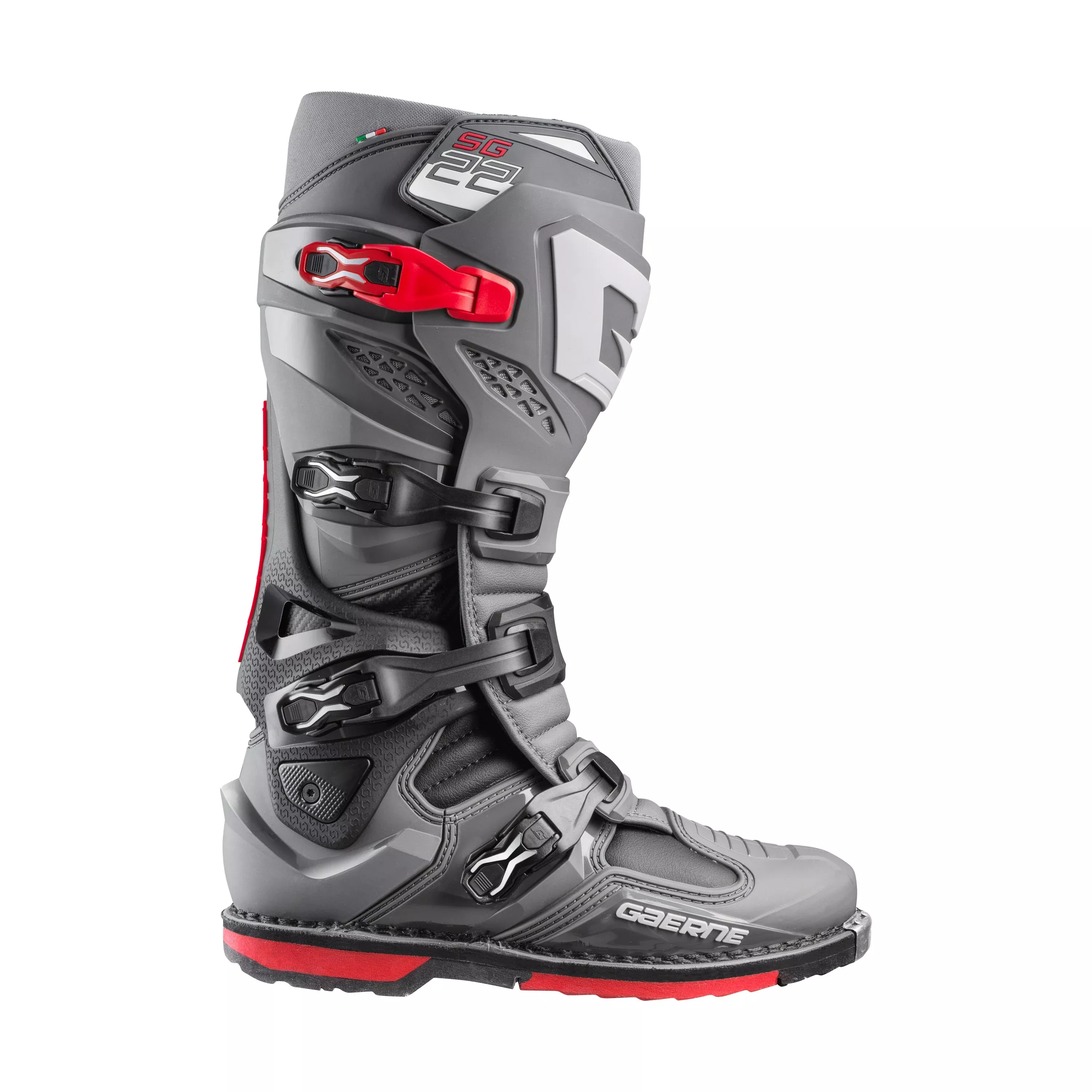 GAERNE SG-22 BOOTS ANTHRACITE/BLACK/RED SZ 10 - 480-65010