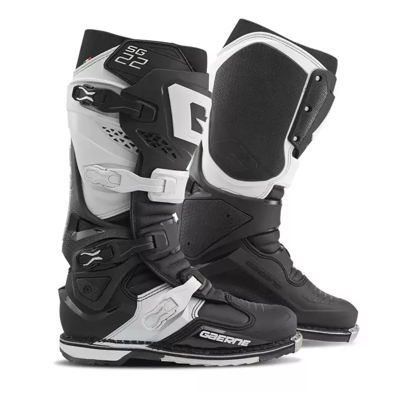 Gaerne SG22 Off-Road Boots – Black/White, Size 8
