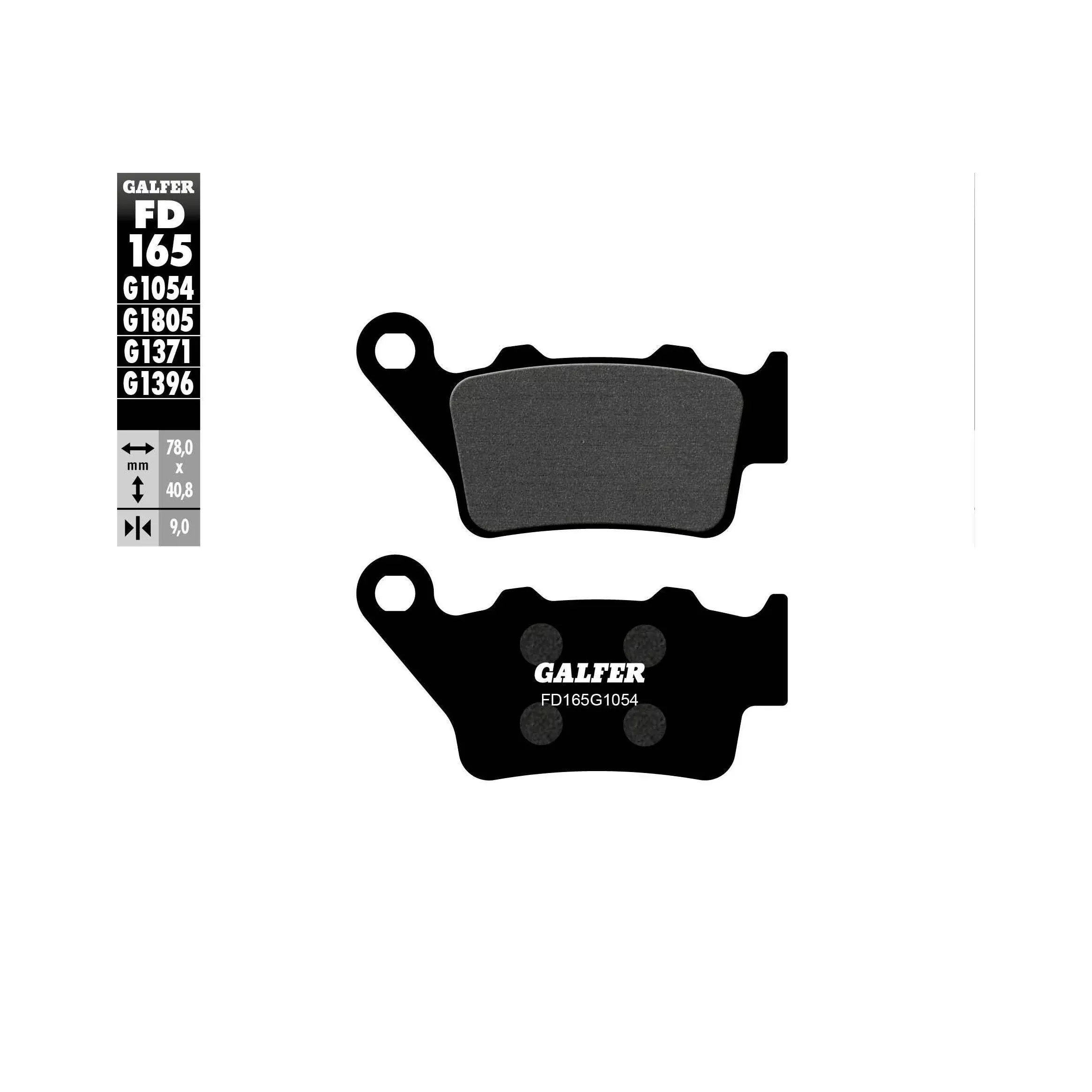 GALFER BRAKE PADS SEMI METALLIC FD165G1054 - 17-165S