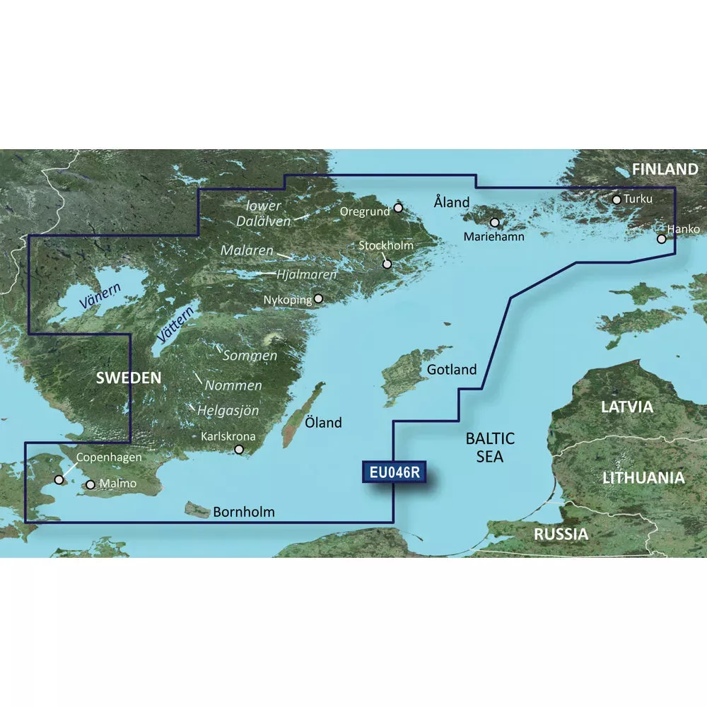 Garmin BlueChart g3 Vision HD – VEU046R – Öregrund, Åland to Malmö – microSD/SD 010-C0782-00