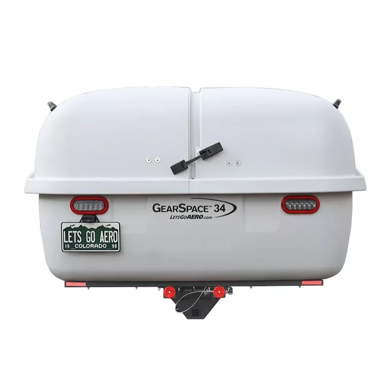 GearSpace Slideout Hitch Cargo Carrier -Light Gray