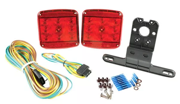 Grote Submersible LED Trailer Light - Red, Stud Mount – 65880-5