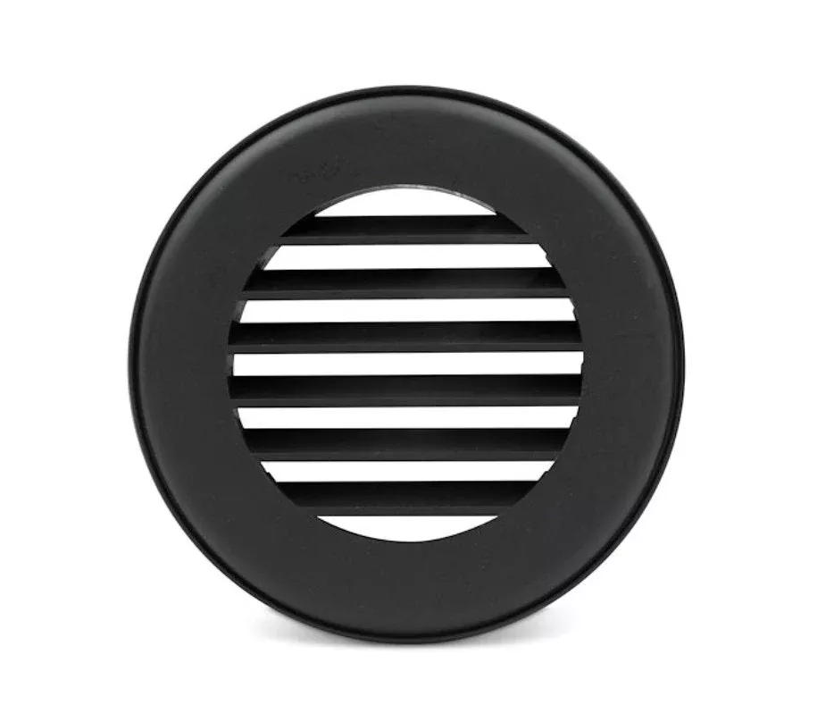 Heat Vent 4' No Damper Bk