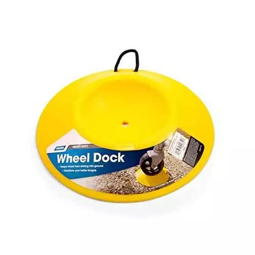 Heavy Duty Wheel Dock with Rope Handle Yellow