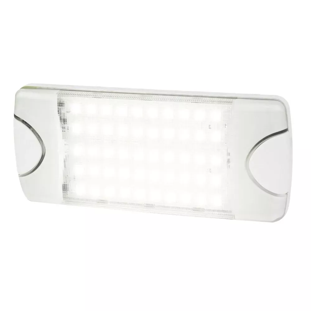 Hella Marine DuraLED 50 Low Profile Interior/Exterior Lamp – White LED Spreader Beam