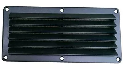 Heng’s DV510B Wall Vent Used To Conceal Minor RV Dent 10 ” Black