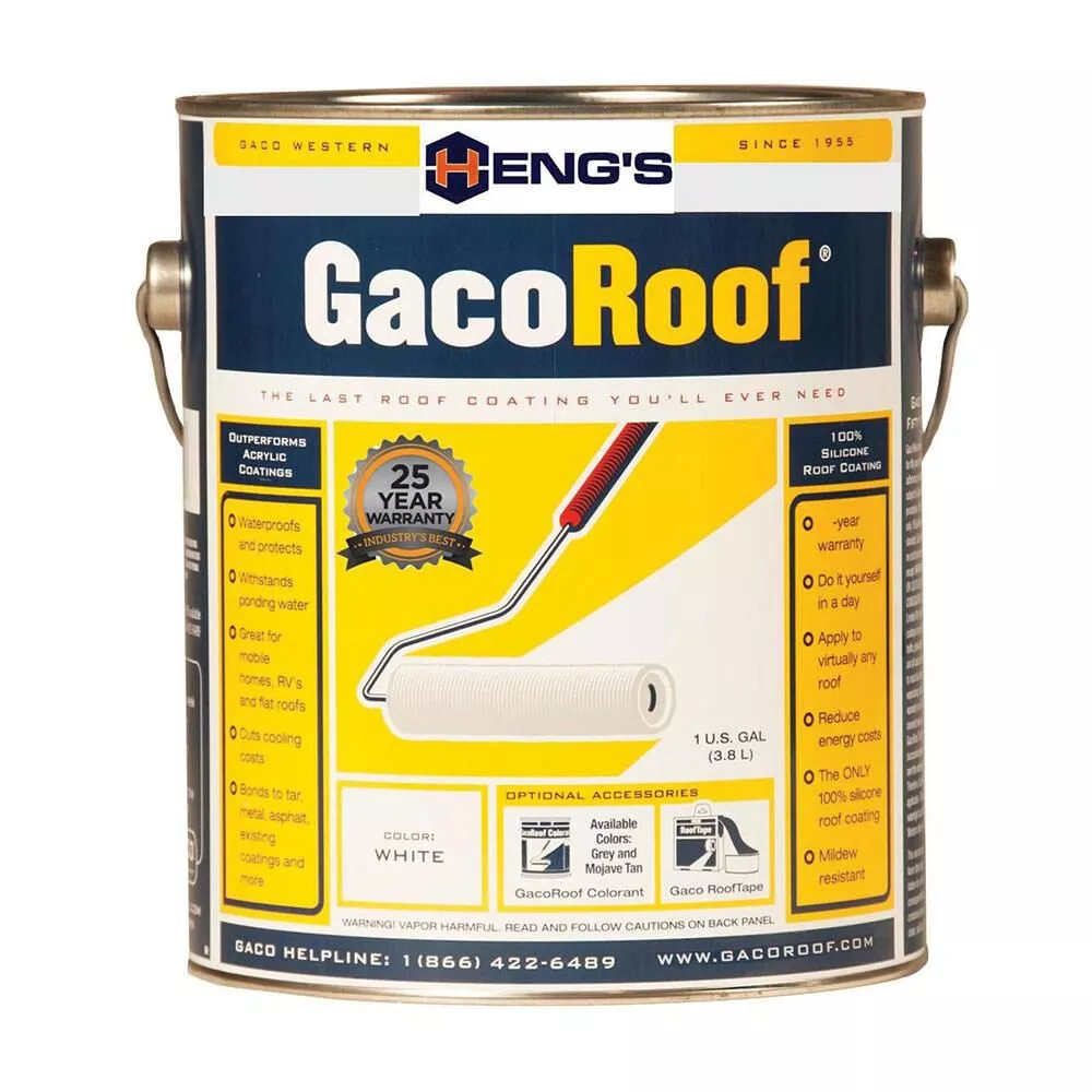 Heng’s GacoRoof 100% Silicone Roof Coating, Gallon