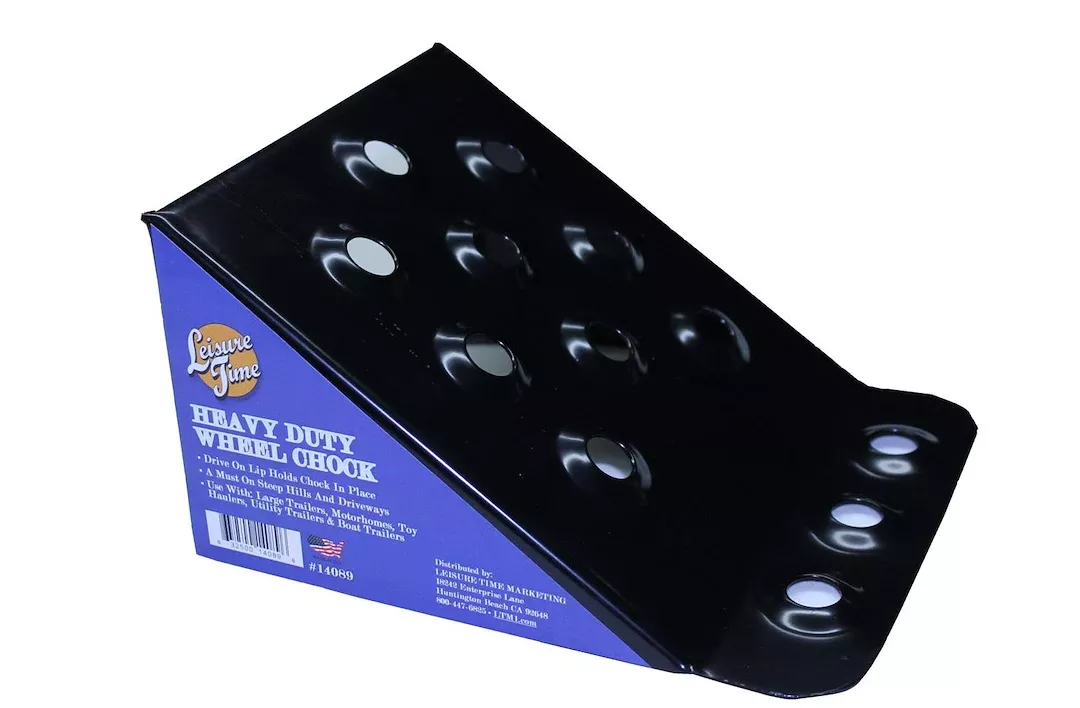 Heng's Steel Wheel Chocks - Black, Pair – 14089-2PK