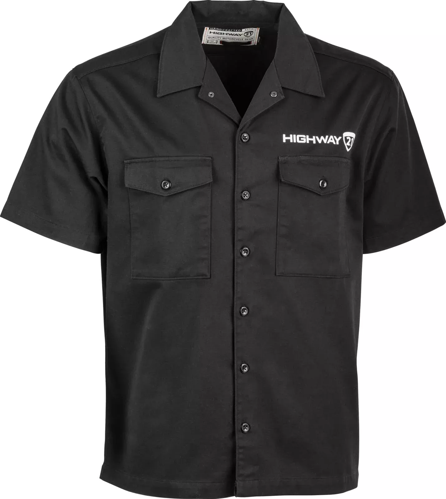HIGHWAY 21 HALLIWELL WORK SHIRT BLACK 4X - 489-19354X