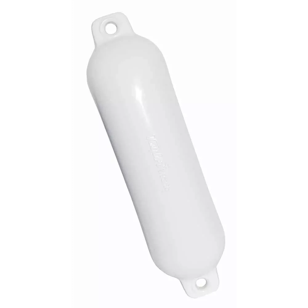 Hull Gard Inflatable Vinyl Boat Fender, 4.5 x 16 inch, White