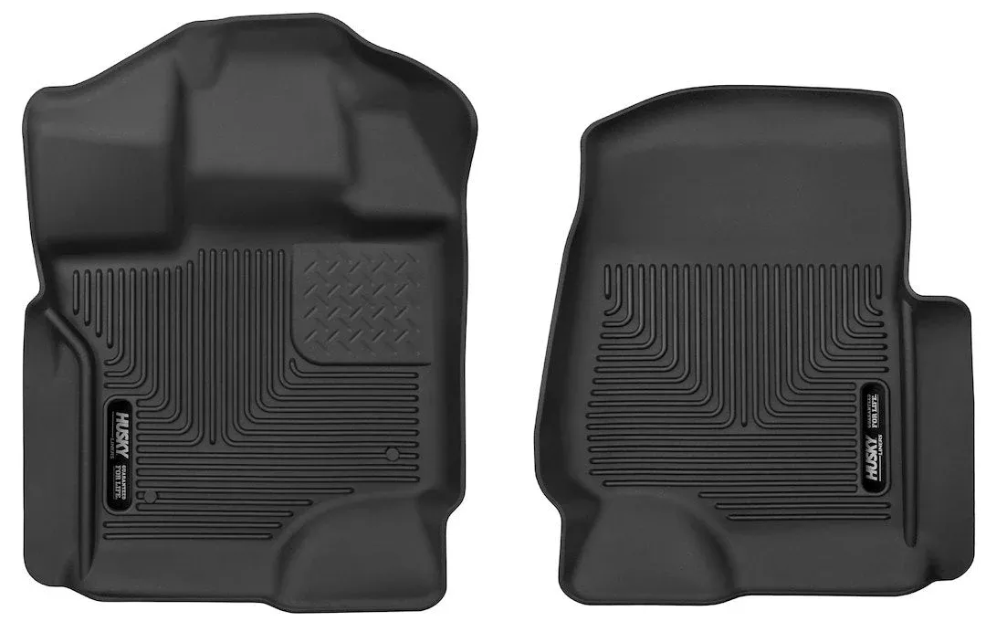 Husky Liners Molded Floor Liners - 2 Piece, Black – 18361