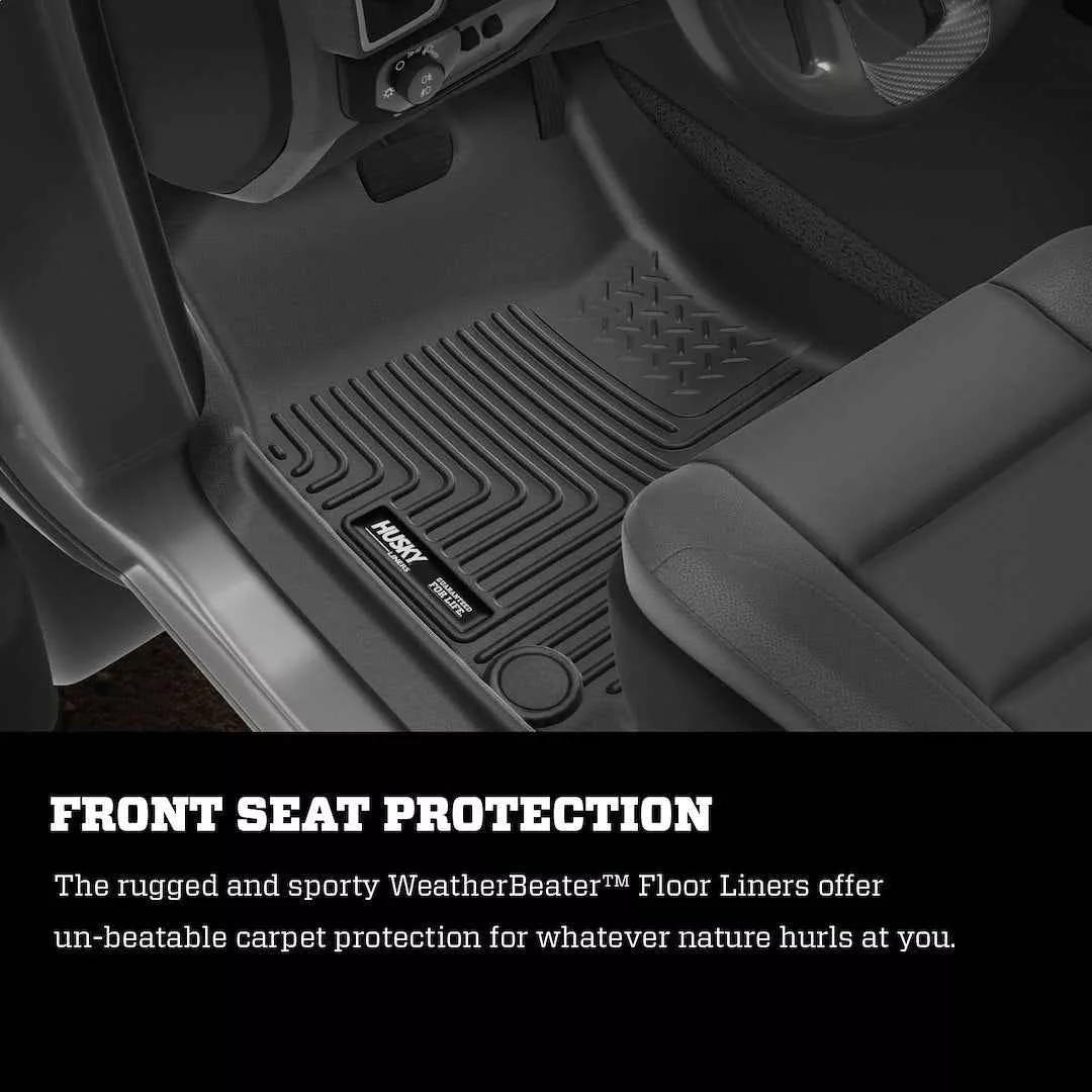 Husky Liners Molded Floor Liners - 3 Piece, Black – 98031