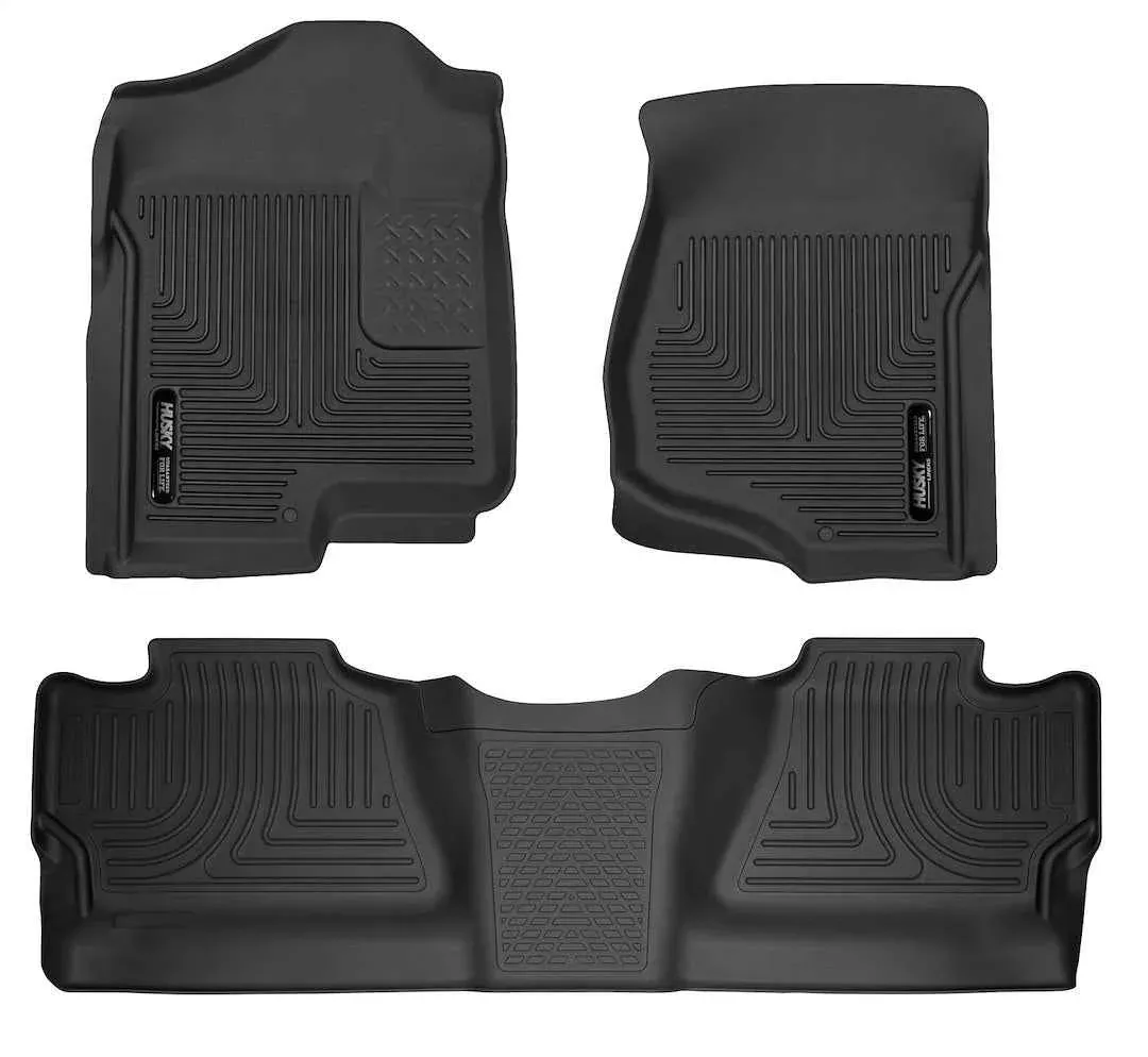 Husky Liners Molded Floor Liners - 3 Piece, Black – 98201