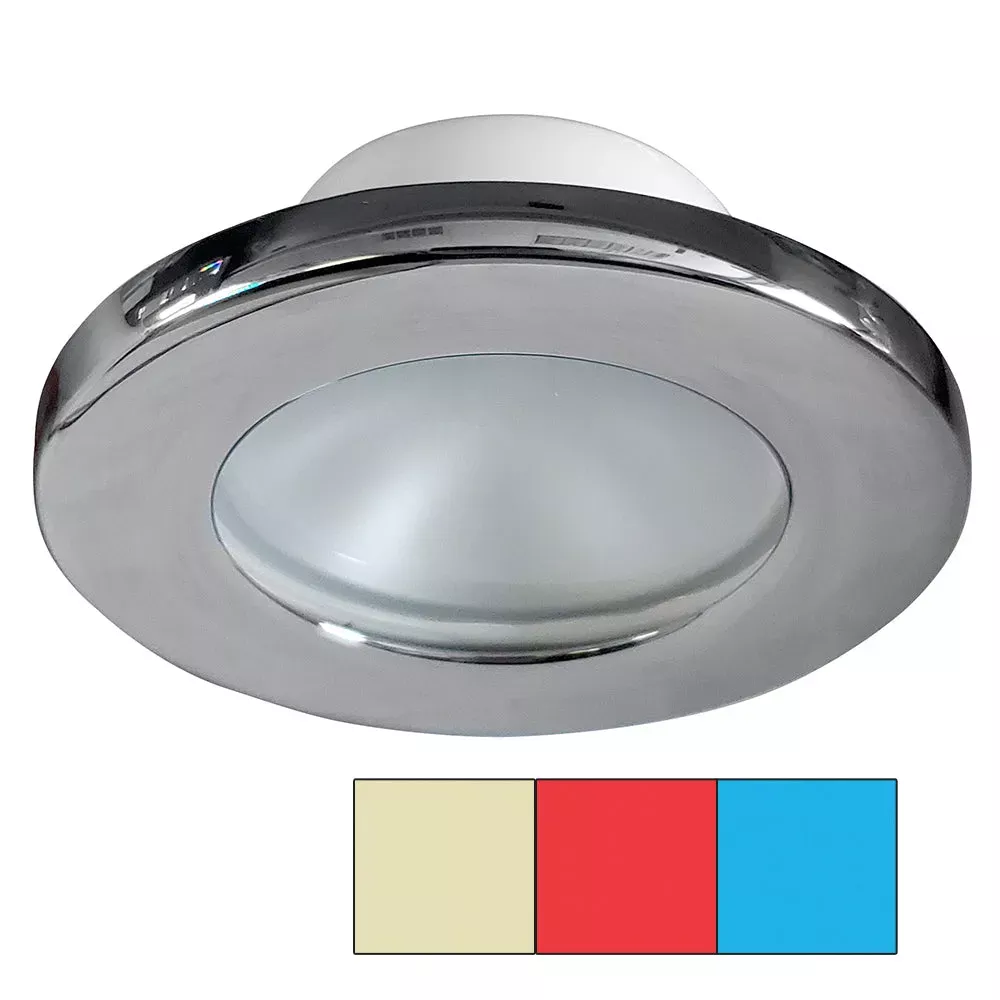 i2Systems Apeiron A3120 Screw Mount Light – Red, Warm White & Blue – Chrome Finish A3120Z-11HCE