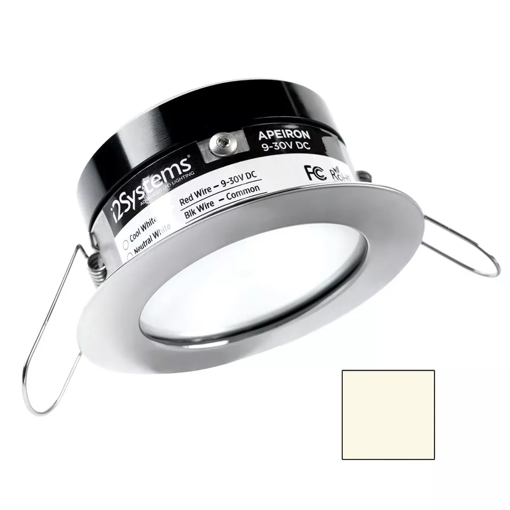 i2Systems Apeiron A503 3W Spring Mount Light – Neutral White – Polished Chrome Finish A503-11BBD
